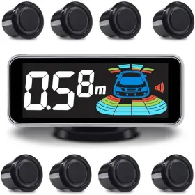 Elsnu-cps-008 Ny-006-008 Backup Parktronic System Car Auto Vehicle Reverse With 8 Parking Sensors Kit Dis