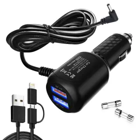 Xrs9370 Plozoe 784851347049 Radar Detector Power Cord Dc3.5 Plug For Cobra Rad 480i 350 380 450 X