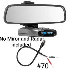 B4001107 Radar Mount Mirror Rj11 Wire For Escort Detectors Max 360c Maxcam Max3