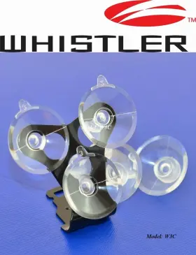 Radargun 722589295058 Whistler Radar Detectors Windshield Mount Bracket 6 High Quliaty Suction Cup