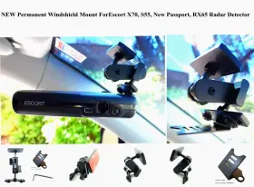 Jx3m2556 Radargun New Design Permanent Windshield Mount For The Escort X70 S55 Rx65 Radar Detector