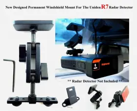 Jxmur7 Radargun New Design Permanent Windshield Mount For Uniden R1 R3 R4 R7 R8 Radar Detectors