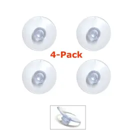 Ramtech Electronics 689776124297 4-pack Suction Cups Replacement Kit For Radar Laser Detector Windshie