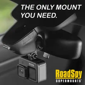 Rs-por-911 Roadspy Porsche 911 Radar Detector Dash Cam Phone Gopro Mirror Mount -