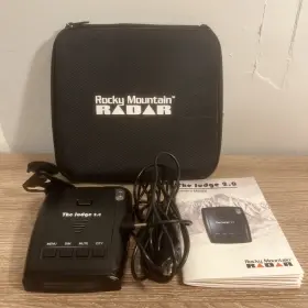 18100074 Rocky Mountain Radar The Judge 2.0 Laser Detector Case Cord Tested Works