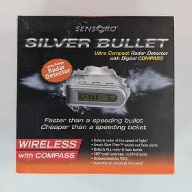 Rx7600 Sensoro Silver Bullet Radar Detector With Digital Compass Brand New