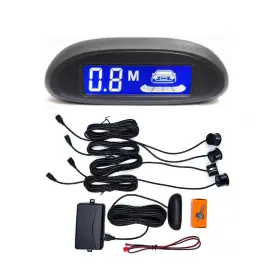 Xmh8239069906982ic Shkalacar 4-sensor Car Reverse Parking Sensor Radar System With Lcd Display And Sound Alert