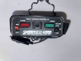 Snooper D4000 D-4000 Super Heterodyne Xk Advanced Radar Detector Read