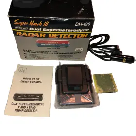 Dh-120 Super Hawk Iii Radar Detector Dual Superheterodyne New Old Stock Made In Usa