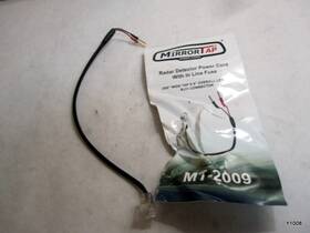 Top Parts Mt-2009 Mirrortap Radar Detector Power Cord With Inline Fuse No Prongs