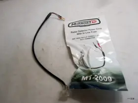 Mt-2009 Top Parts Mirrortap Radar Detector Power Cord With Inline Fuse No Prongs