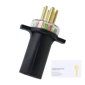 7865l Topvop Auto Tovop #7865l 7-way Round Pin Tractor Plug Tester Trailer Circuit Conne