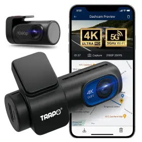 T550 Trapo 551014030596 Dash Cam With Gps 4k 1080p Night Vision G Sensor Voice Control Dual