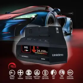 Uniden 445057541558 R8 Extreme Long-range Radar/laser Detector Dual-antennas Front And Rear Detection