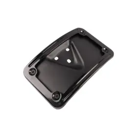 Uso-lp007-bk Usohalwk Curved Laydown License Plate Mount Bracket For Harley 3 Hole Black