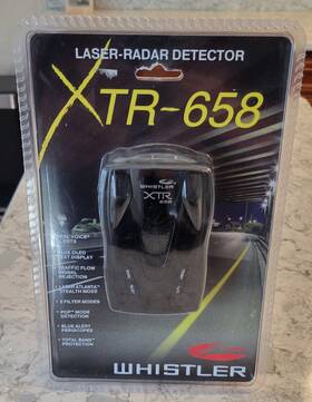 Whistler 052303406058 New Tr-658 Laser Radar Detector Black Sealed