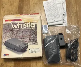 1130sw Whistler 1130 Sw Laser Radar Detector Superwideband Tested Works In Box Cord