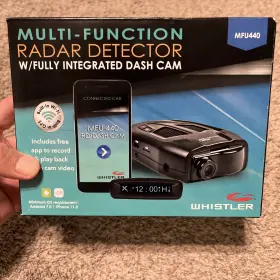 Mfu440 Whistler 2019 Radar Detector With Dash Cam Internal Gps Vg-2