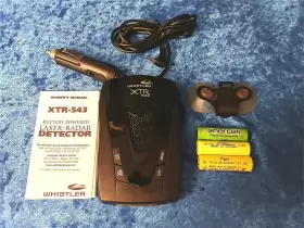 Xtr-543 Whistler Battery Operated Laser Radar Detector Complete Works Great