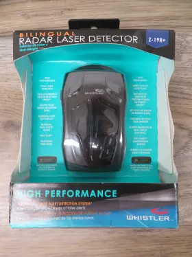 Z-19rs Whistler Bilingual Radar Laser Detector Heavy Duty Black
