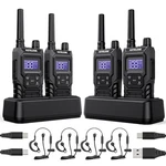 Ketelese T4 Balck Walkie Talkies 4PACK 30 Channels, IP67 Waterproof Two Way R... New. Price: $231.51.
