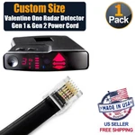 Valentine One Radar Detector Gen & Power Cord Custom Size From 2" - 10' New. Price: $11.49.