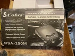 Nos Vintage Cobra Safety Alert Radar/laser Detector RSA-250M Open. Price: $60.00.