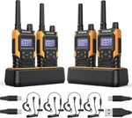 T4 Long Range Walkie Talkies, Portable Two Way Radios IP67 Waterproof, With Earp New. Price: $233.99.