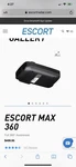 Escort Max 360 Radar Detector - Black Open. Price: $450.00.