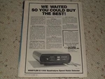 1981 Whistler Q1000 Quadradyne Speed Radar Detector / Article Unspecified. Price: $9.99.