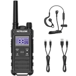 Ketelese T3 IP67 Waterproof Walkie Talkie Single Pack, Black/grey New. Price: $82.25.