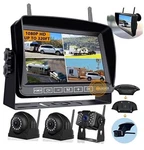 Douxury Wireless Backup Camera For Rv Truck Trailer Camper Bus 5TH Wheel 3CAM Open. Price: $149.89.