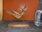 Vintae Handmade Wooden Desktop Clip Note Holder Used. Price: $8.50.