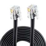 Nsgwkzd 10 Ft RJ11/ RJ12 Cable 6P6C, Telephone Extension Cord For Modem Print... New. Price: $15.84.