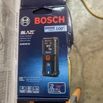 Bosch Blaze 100FT Backlit Laser Measure Blue (GLM100-23) Open. Price: $39.83.