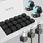18-PACK Magnetic Cord Organizers Adhesive Cable Clips (black) New. Price: $13.09.
