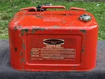 Mercury Marine Outboard Boat Vtg 6 Gallon Remote Red Metal Gas Tank Fuel Can Old Used. Price: $79.95.